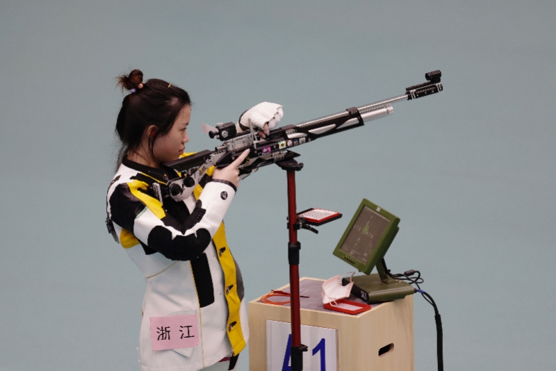 56天拿4金！楊倩助浙江奪全運團體金牌，賽后各種花式比心